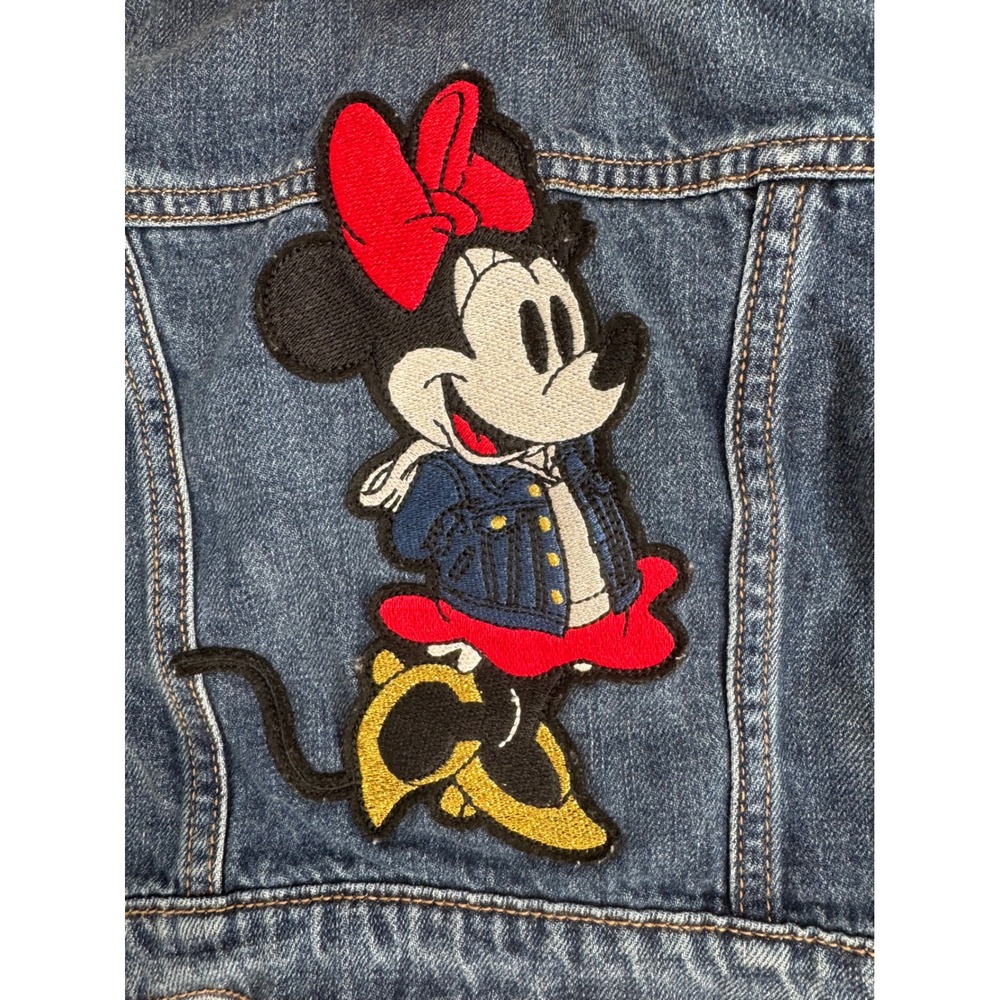 Baby Gap Disney Minnie Mouse Denim Jacket Medium Wash 18-24 Months